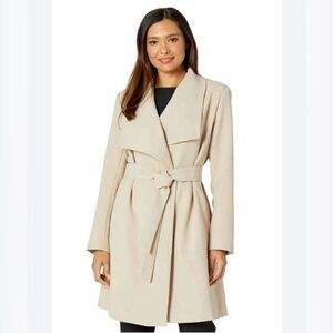 Club Monaco Stylish Wrap Coat | XS | Light Taupe